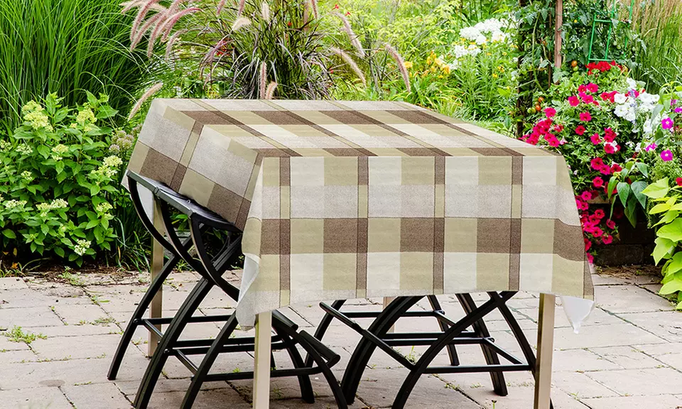 Tischdecke aus gewachstem PVC