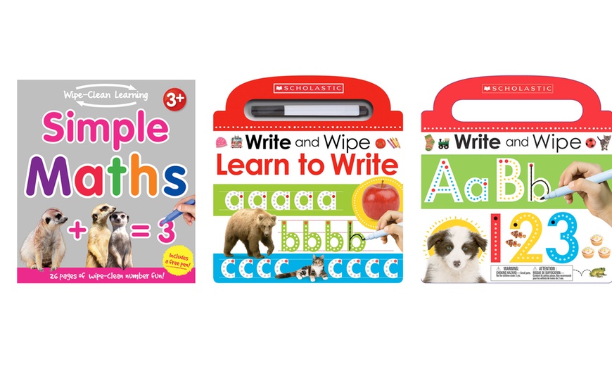 Image 6: 5 Scholastic Wipe&Clean Books