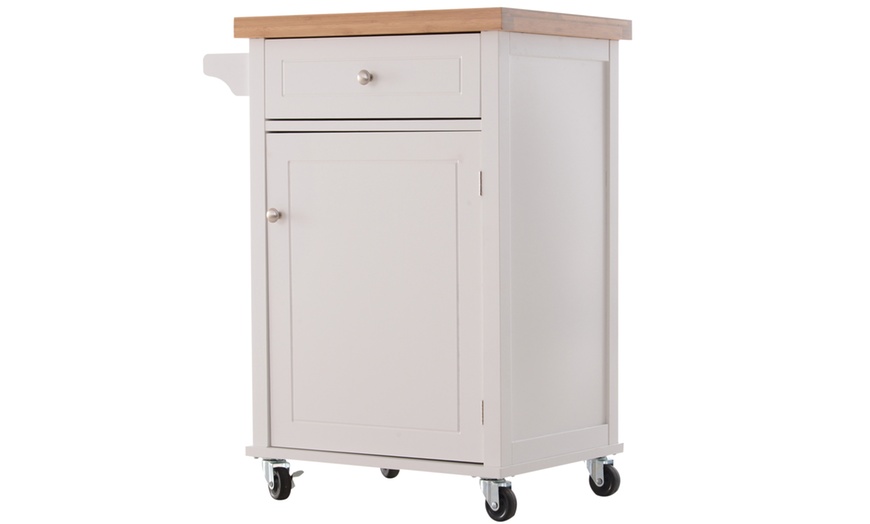 Image 55: HomCom Kitchen Trolley Cart