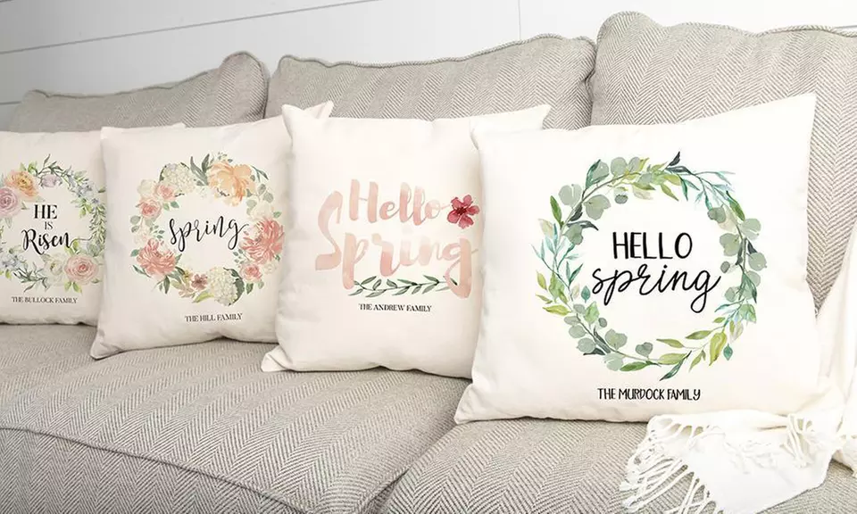 Personalized Seasons Throw Pillow Covers from Qualtry (Up to 28% Off) - Primary Image