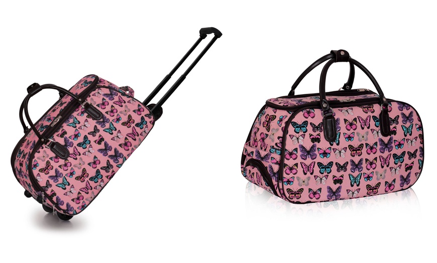 Image 5: Butterfly Wheeled Holdall Bag 