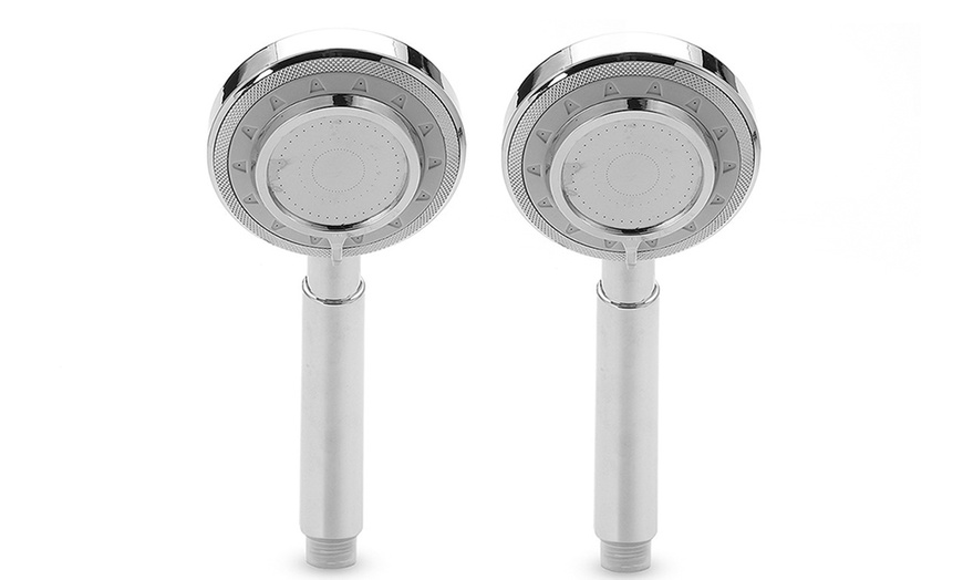 Image 5: One or Two Three-Mode Pressure Booster Shower Heads