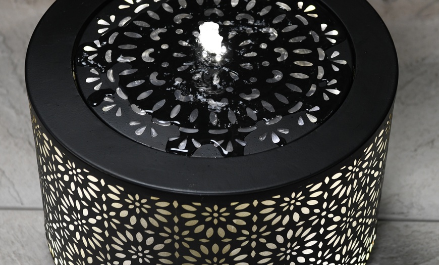 Image 8: Metal Marrakech or Mosaic Lantern Effect Water Feature