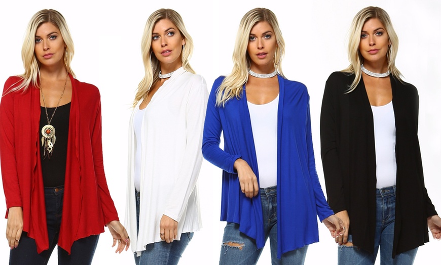 Isaac Liev Womens Cardigan Groupon Goods