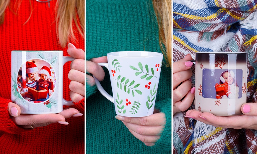 Image 2: Mugs photo personnalisés - Latte, Coloré ou Magic, avec Colorland