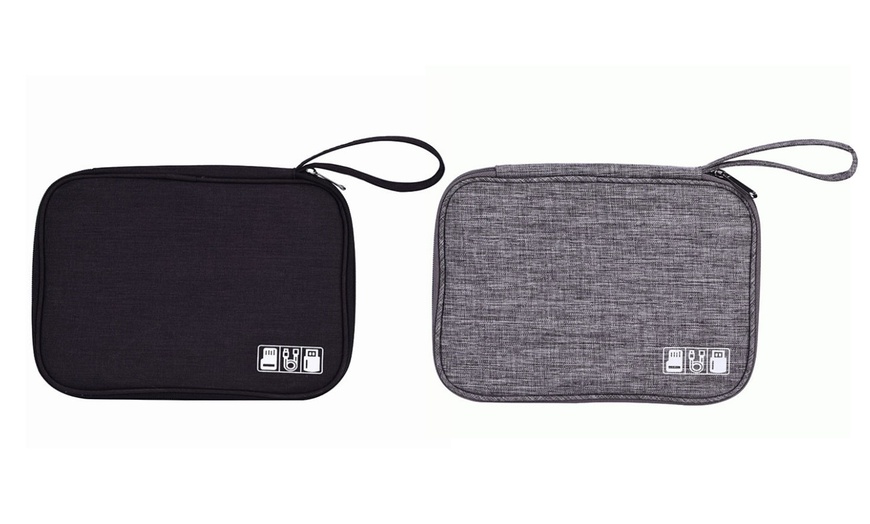 Image 18: Travel Cable Organiser Bag