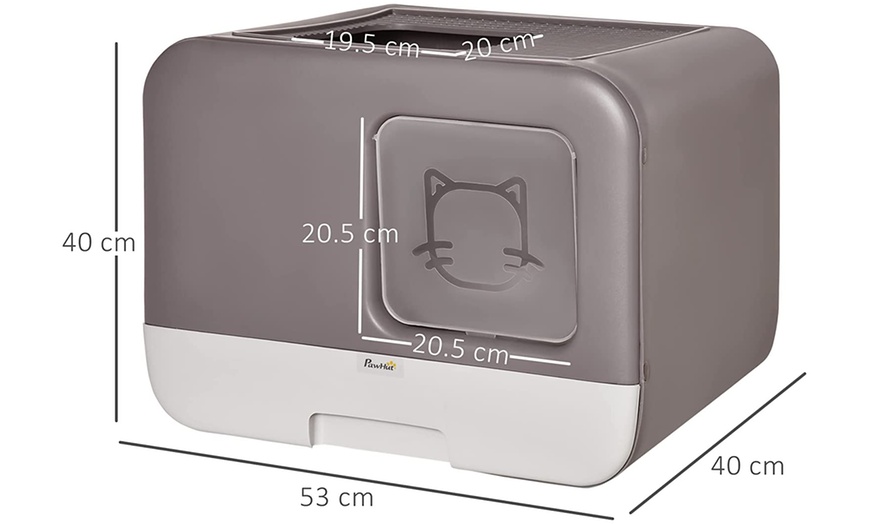 Image 14: PawHut Cat Litter Box