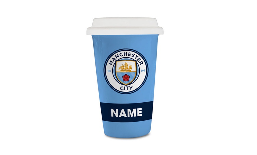 Image 3: Personalised Football Coffee Cup