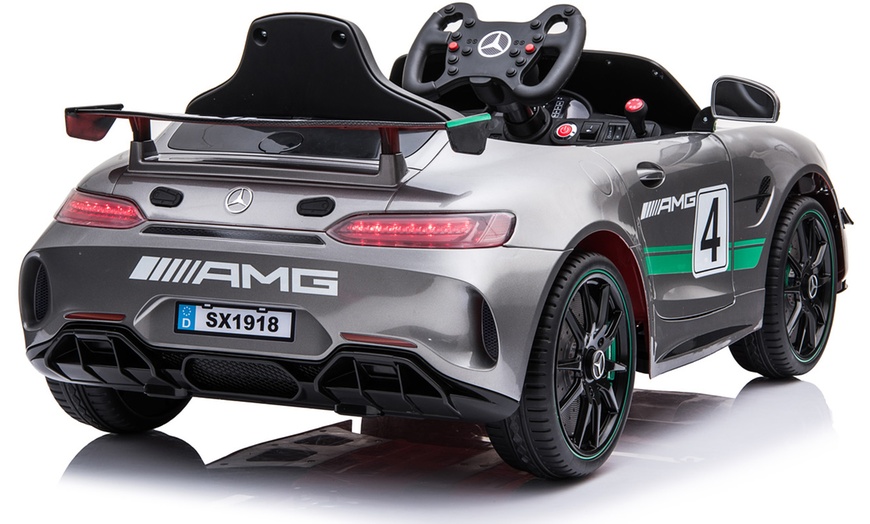 Image 5: Mercedes-Benz GT4 AMG Sports Edition Kids' Licensed Ride-On Toy