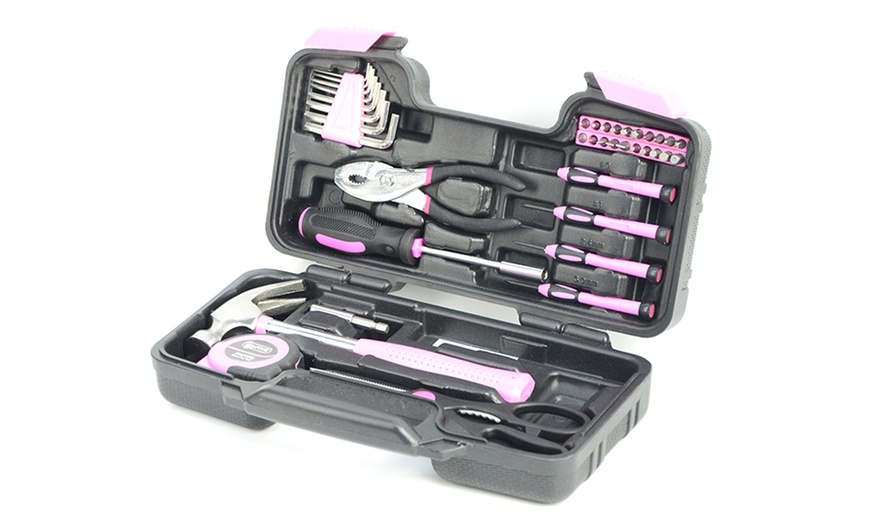 Image 4: Hyfive 25-, 38-Piece Pink Toolkit or 25-Piece and 38-Piece Bundle