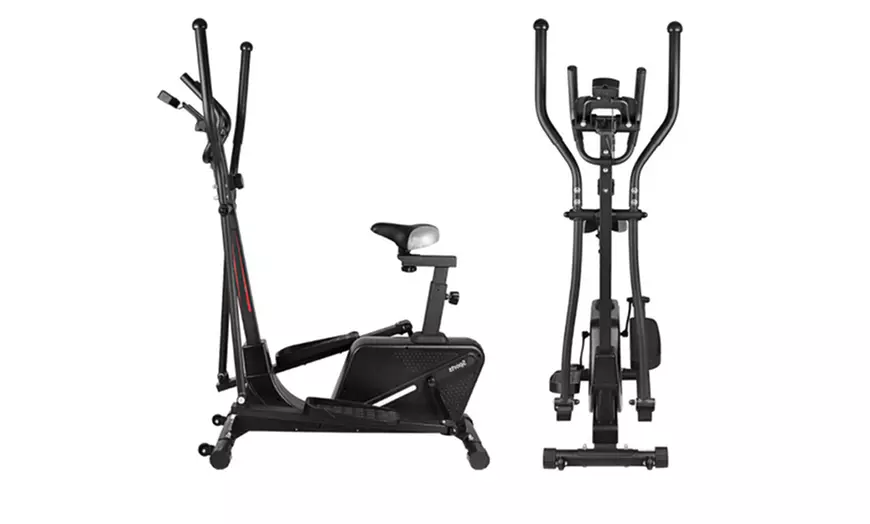 Image 5: Two-in-One Eight-Level Elliptical Exercise Cross Trainer Machine