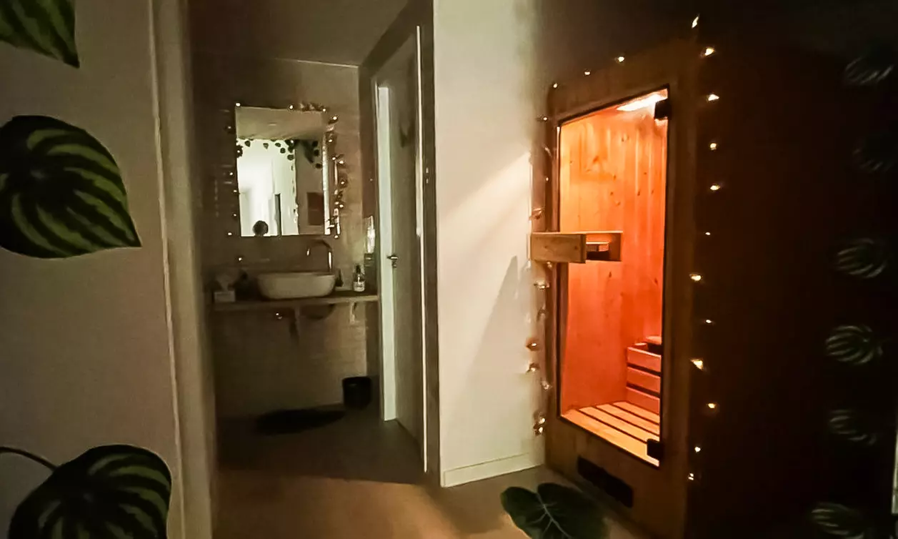 Ritual en pareja con masaje, sauna privada y bebidas de 50-80 minutos