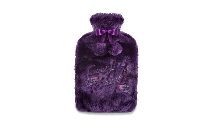 Image 6: Pom Pom Hot Water Bottle