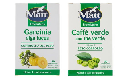 2 o 3 confezioni di compresse di Garcinia Alga Fucus o Caffè verde con Thè verde