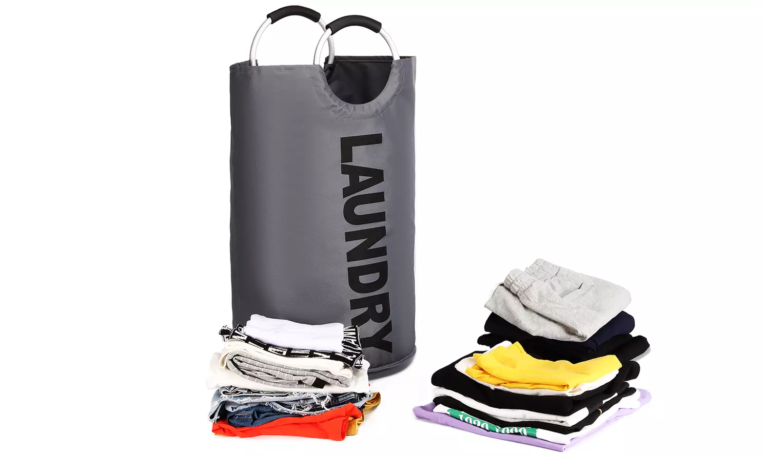 One or Two Collapsible Laundry Basket Hampers