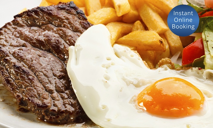 Steak Egg And Chips For Two Ye Olde Bailey Groupon