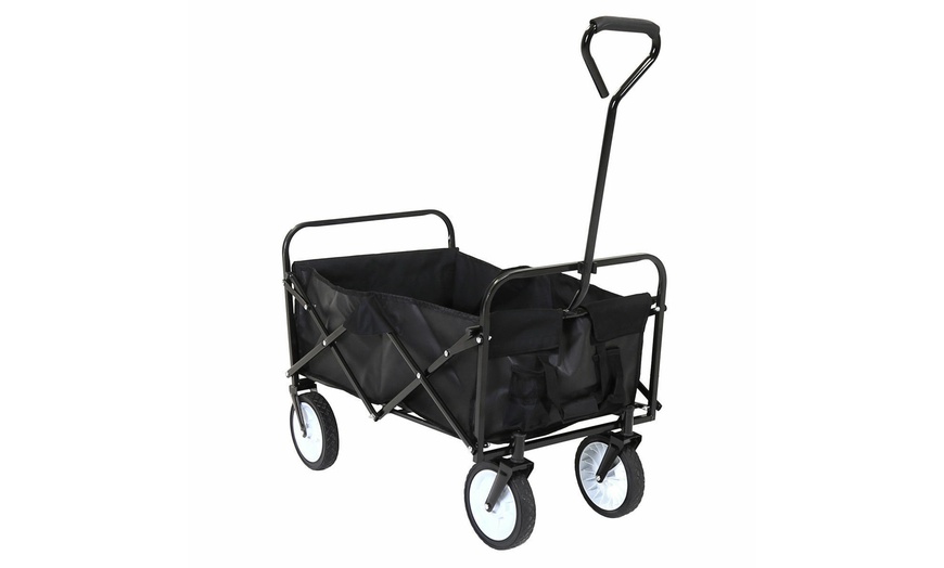 Image 2: Heavy Duty Folding Trolley Wagon