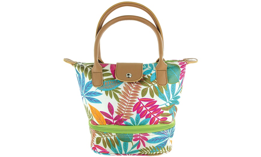 floral insulated lunch bag