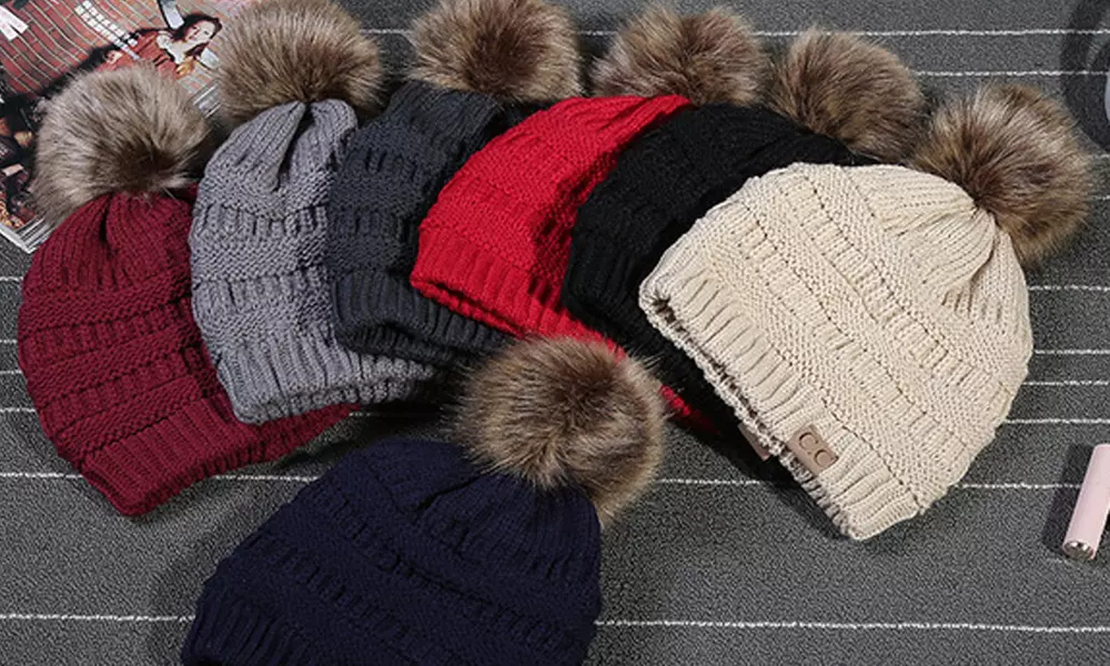 CC Women's Pom-Pom Beanie - Primary Image