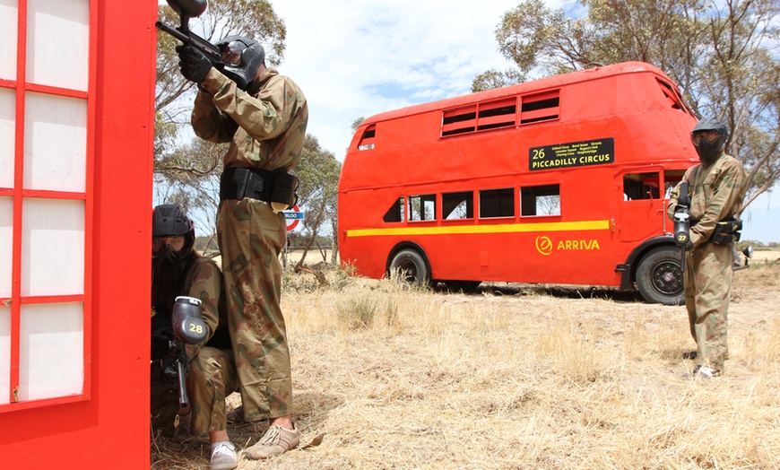 Image 6: Paintball Game + Equipment