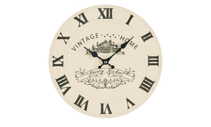 Image 2: Vintage-Style Wall Clocks