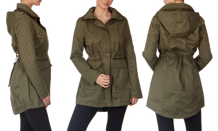 womens military parka with hood