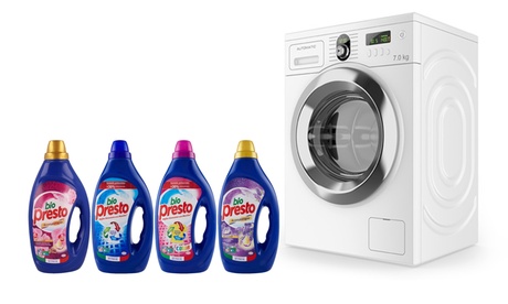 6 o 12 confezioni di detersivo liquido Bio Presto disponibile in 4 tipolgie