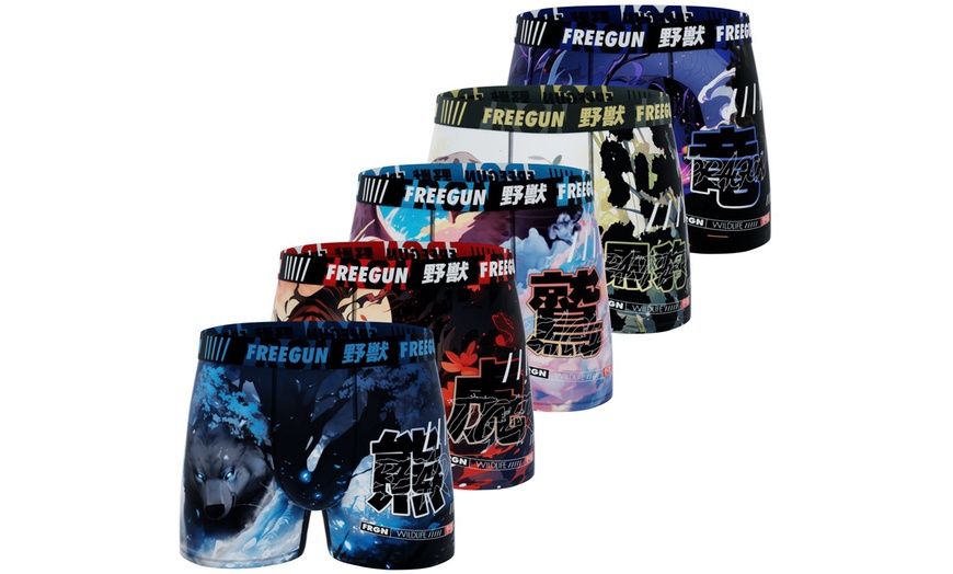 Image 7: Lot de 3, 4 ou 5 boxers pour homme en microfibre Freegun