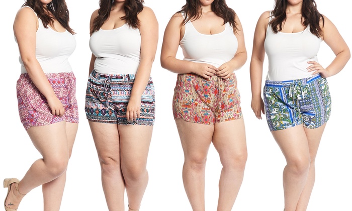 plus size shorts canada