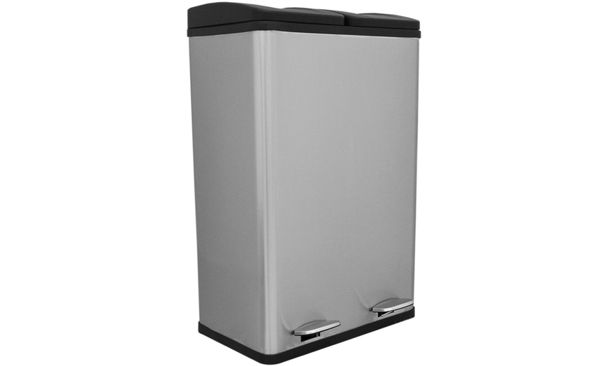 Image 3: Dual Pedal Bin 60L