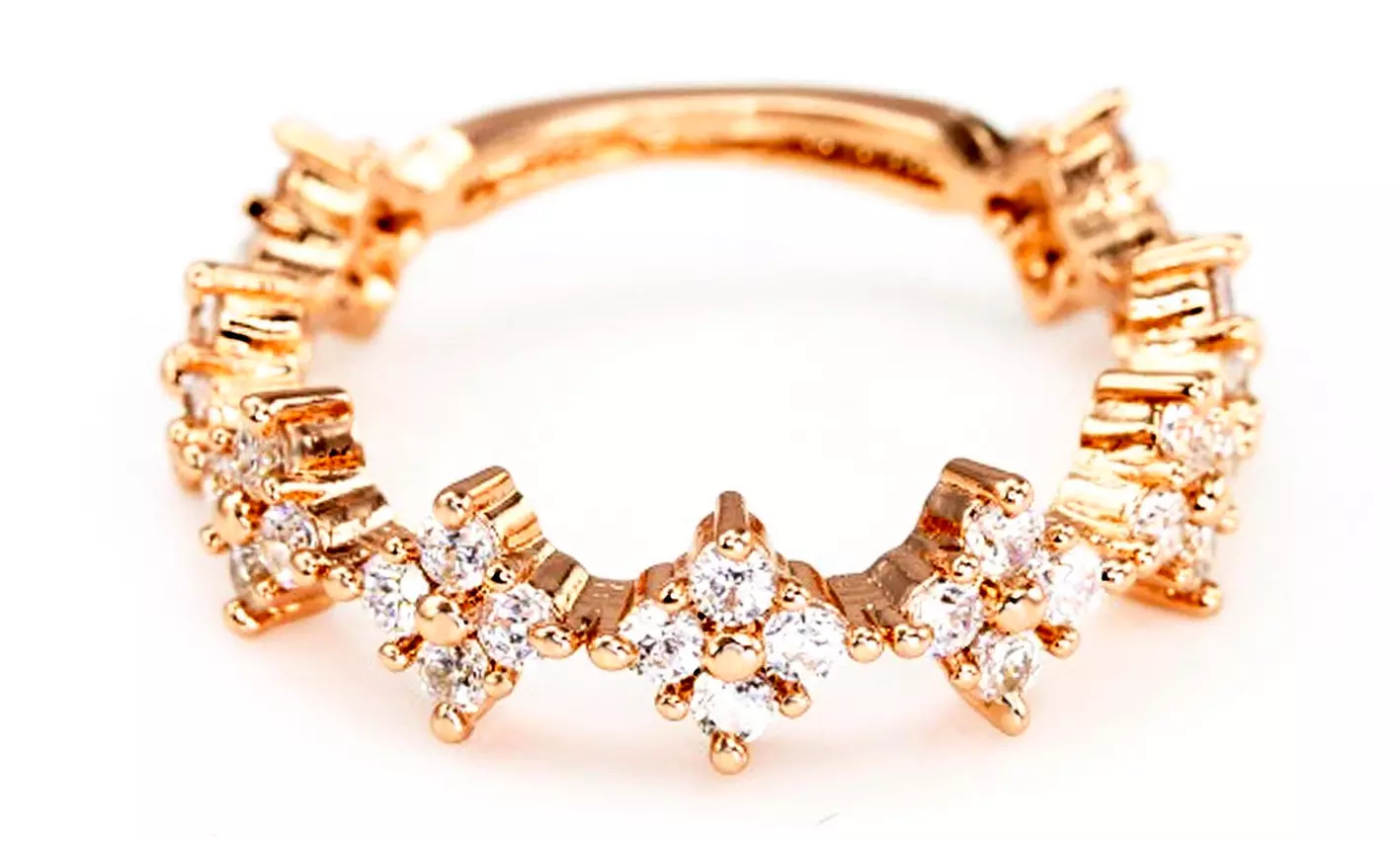 Bagues en cristaux Swarovski ® ornés d'un placage en or 18k