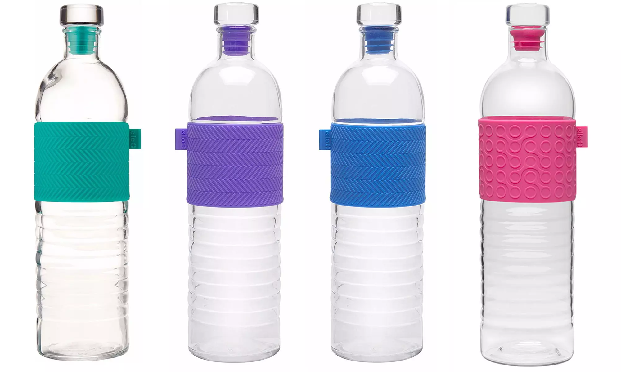 Ello Percy 22 Oz. BPA-Free Glass Water Bottle with Stopper (2-Pack) - Primary Image