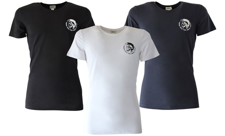 Set di 3 T-shirt da uomo Diesel disponibile in 3 colori e 4 taglie
