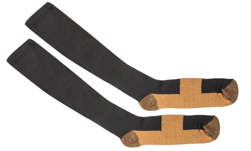 Image 5: Copper-Infused Compression Socks