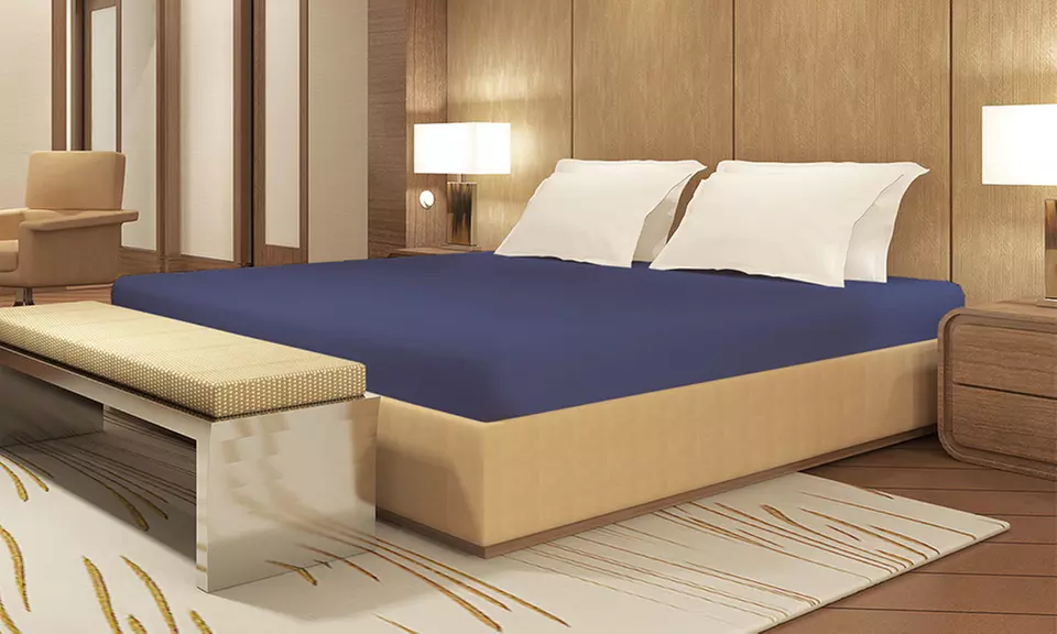 Lenzuolo sotto con angoli in puro cotone alta qualità Made in Italy