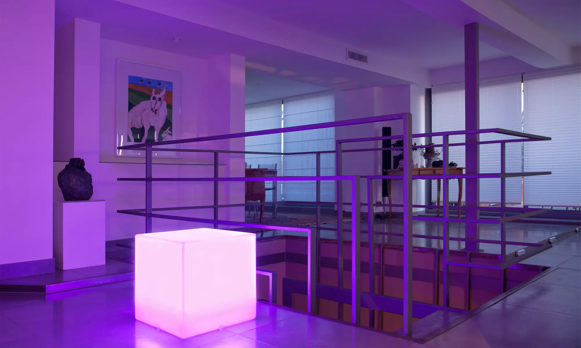 Boule ou cube lumineux sans fil LED multicolore Lumisky