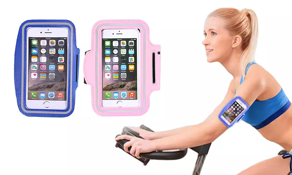 1 ou 2 brassards pour smartphone en néoprène, coloris au choix - Primary Image