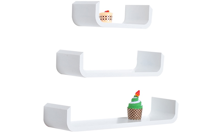 Image 2: Set of Three U-Shaped Shelves
