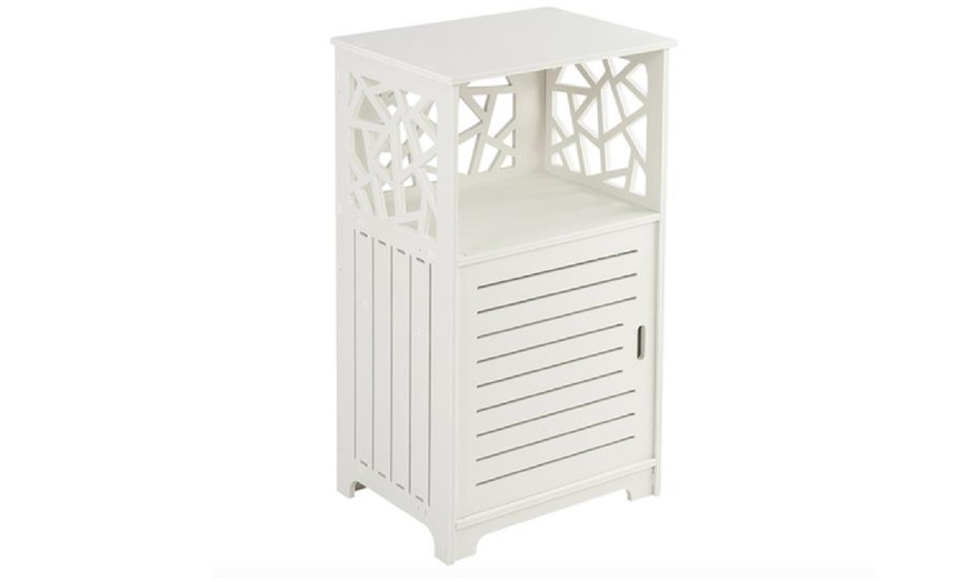 Image 2: Single Door Bedside Table