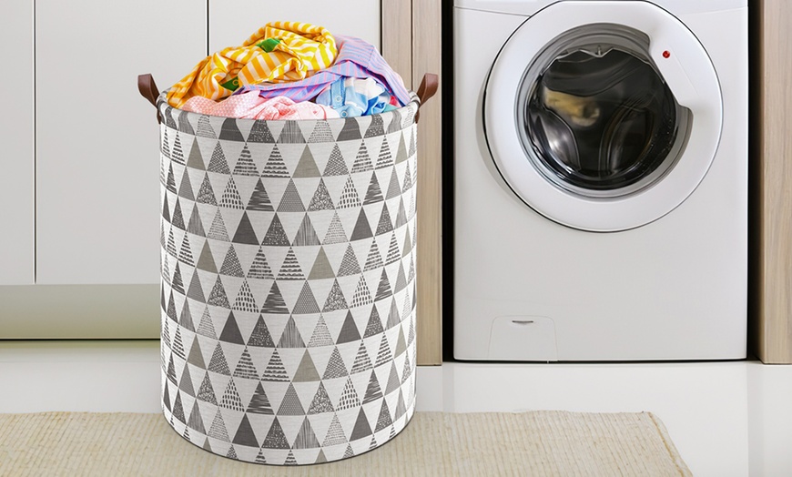 Image 15: Vinsani Drawstring Laundry Basket