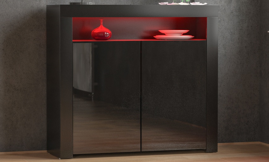 Image 9: Vida Designs Nova Two- or Three-Door LED Sideboard