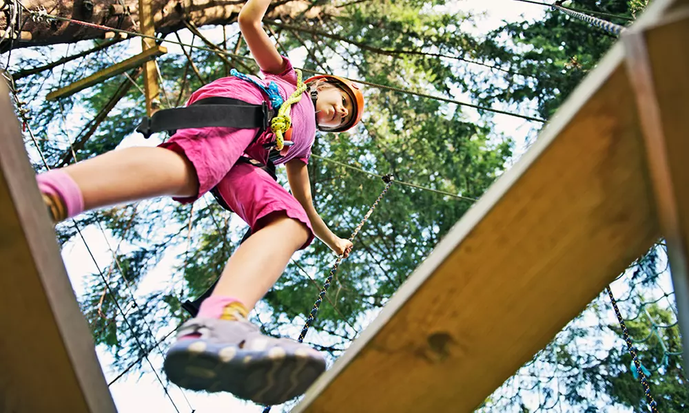 Aerial Obstacle Course or Extreme Zip Line for One, Two, or Four at Radical Ropes (Up to 55% Off) - Primary Image