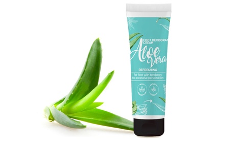 Crema hidratante natural para pies con Aloe Vera