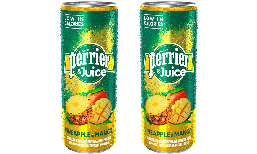 Image 3: Cans of Perrier and Juice 250ml