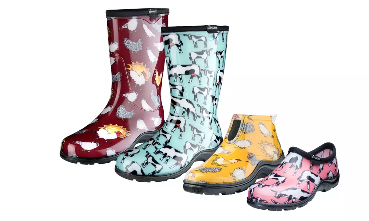 Sloggers Farm Print Women's Garden Shoes and Boots - Primary Image
