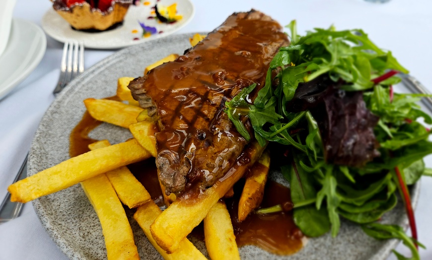 Image 1: Steak, Chips & Dessert at The Flying Duck