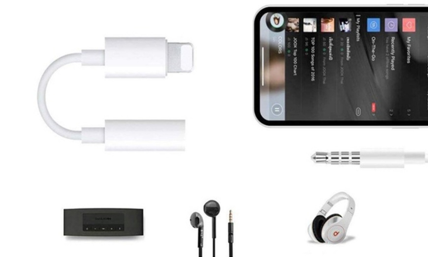 One or Two 3.5mm Audio Adapters for Apple Connector Devices | Groupon Goods