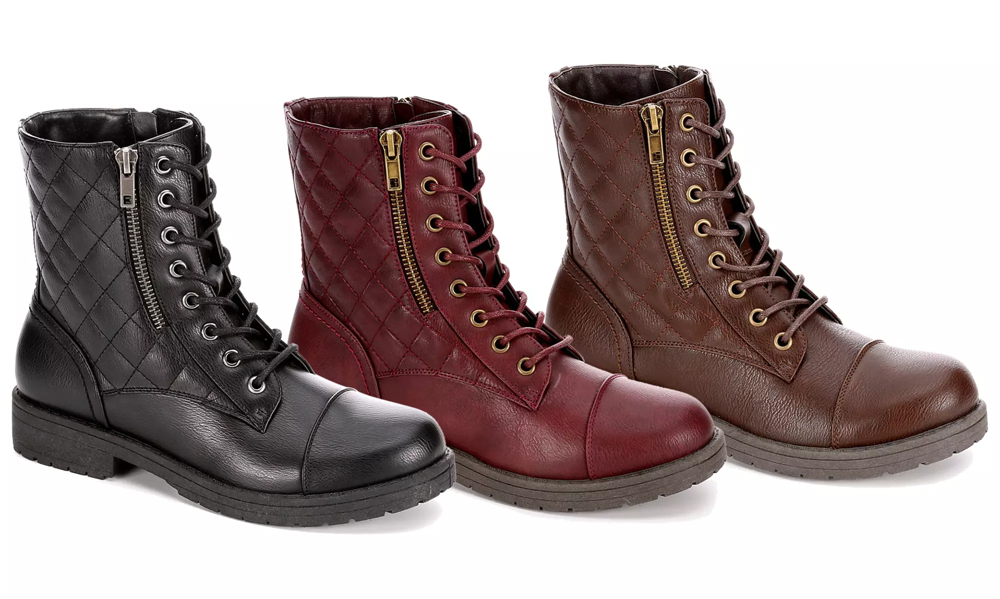 Sophie17 Women's 'Gloria' Quilted Lace Up Boots - Primary Image