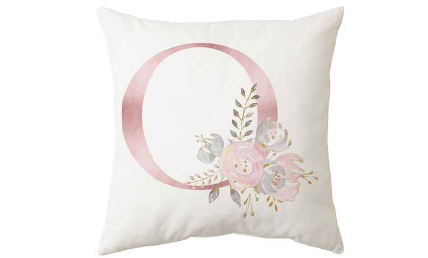 Image 20: Pink Letter Pillow Cushion Cover