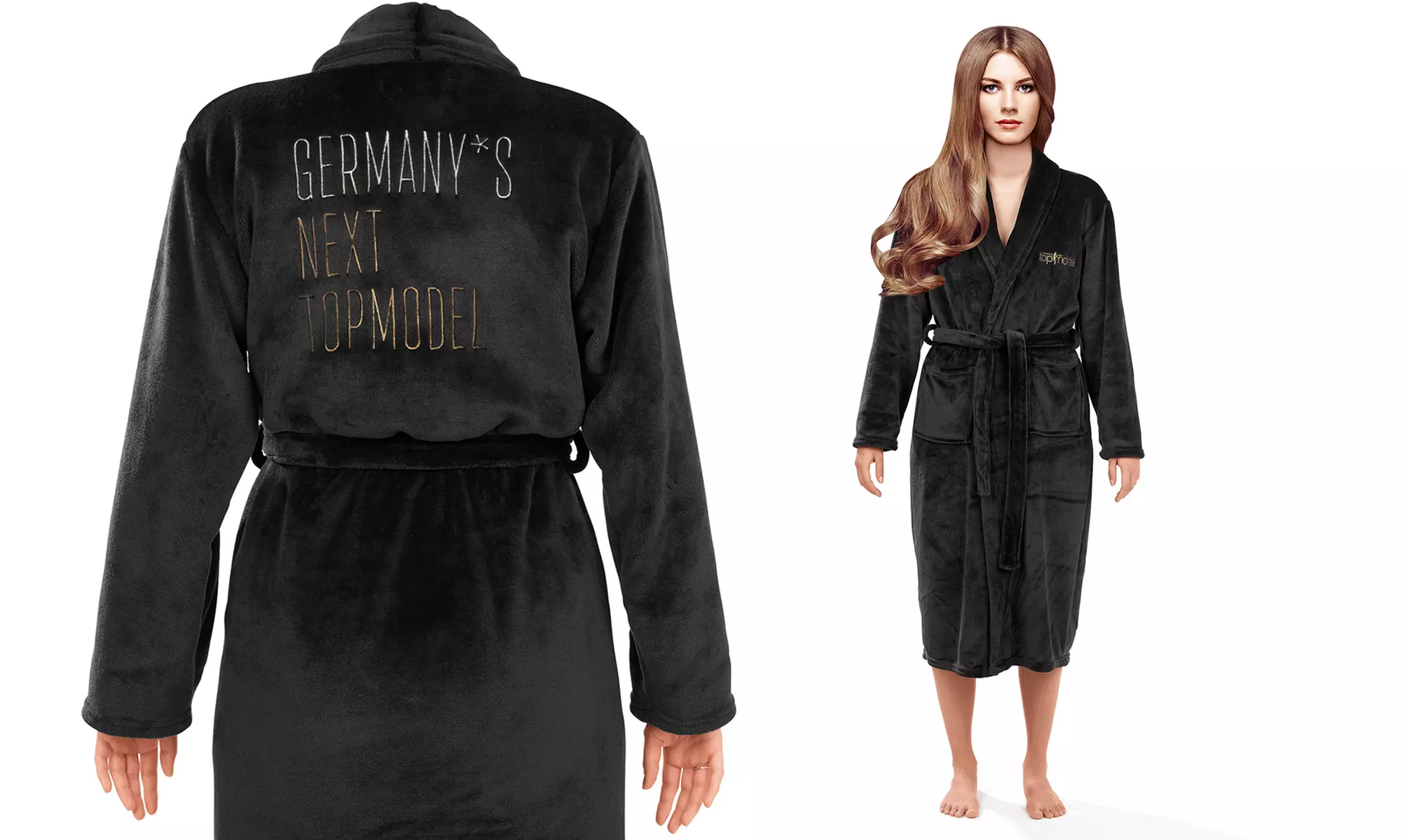 GNTM Damen-Bademantel S/M oder L/XL mit Germany’s next Topmodel Logo - Primary Image